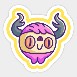 Cute Monster Head 10 Sticker